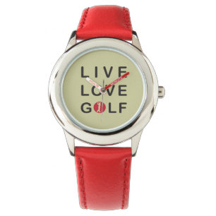 Kids live love golf watch. watch