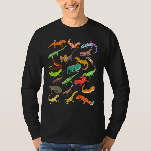 Kids Lizard Collage T-Shirt (Front)