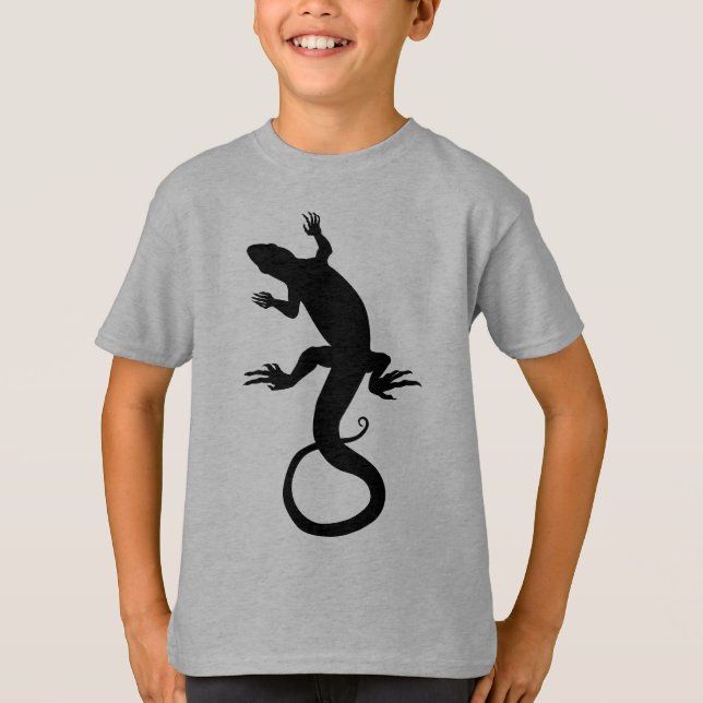 Kid's Lizard Sweatshirt Reptile Art Kids Shirts (Front)