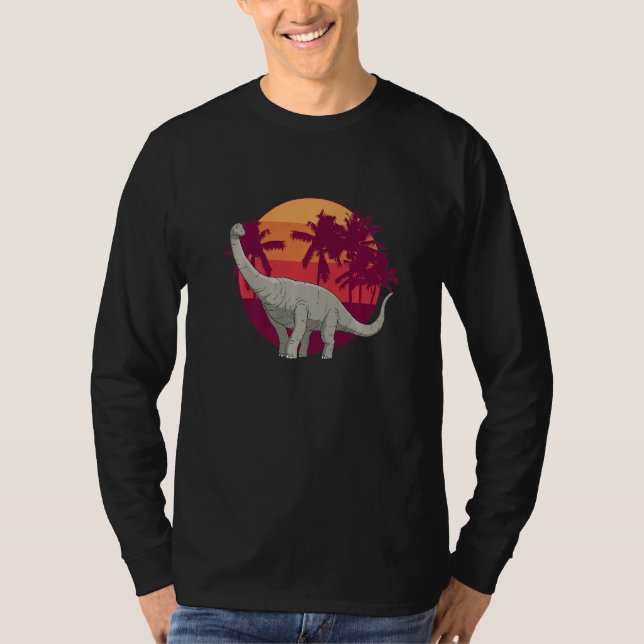 Kids long neck dino dinosaur brachiosaurs Premium T-Shirt (Front)