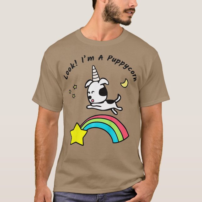 Kids Look Im a Puppycorn T-Shirt (Front)