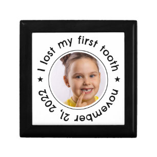 Kid's Lost First Tooth Photo Keepsake Gift Box