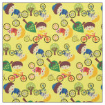 Kids Love Bicycles Fabric