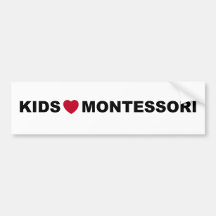 Kids Love Montessori Bumper Sticker