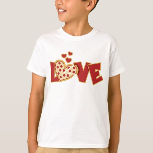 Kids Love Pizza Boys Pizza Lover T_Shirt
