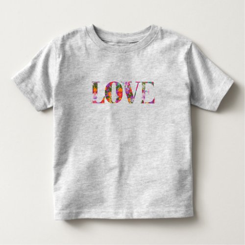 Kids Love with Flowers T_Shirt