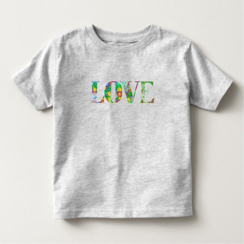 Kids Love with Flowers T_Shirt