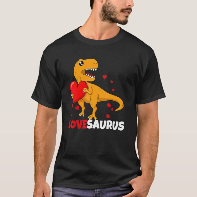 Kids Lovesaurus Son Dinosaur Toddler Boy Dino Vale T-Shirt (Front)