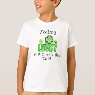 Kids Lucky St Patrick's Day T-Shirt Template
