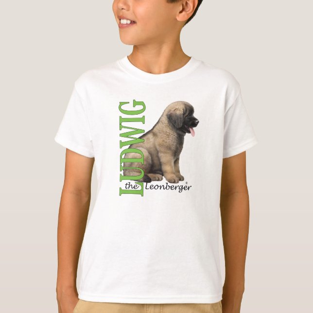 Kid's Ludwig the Leonberger Puppy T-Shirt (Front)