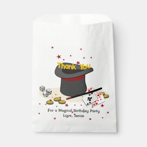 Kids Magical Birthday Party Thank You Favor Bag