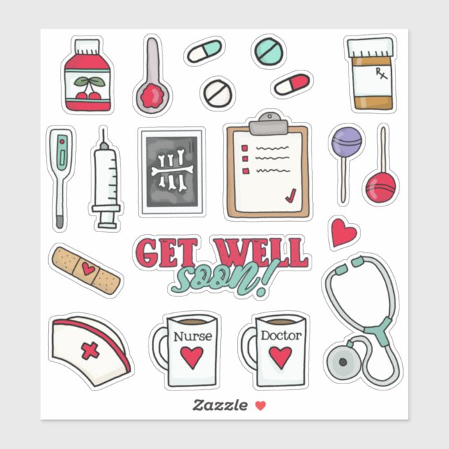 Kids Medical Kit Sticker (Sheet)