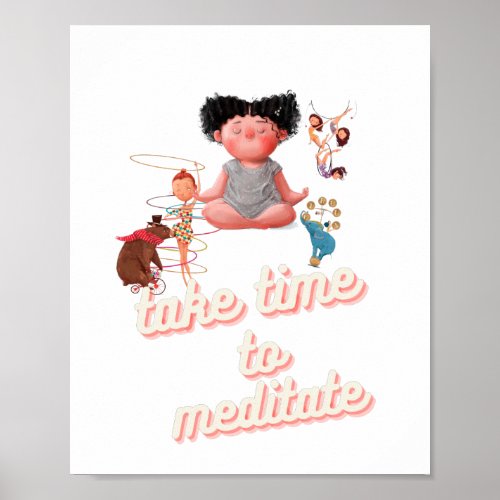 Kids Meditation Poster