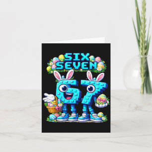Kids meme 67 six seven 6 7 easter day card