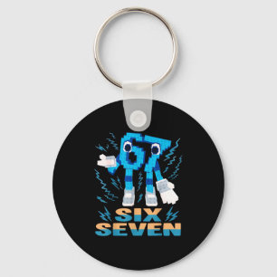 Kids Meme 67 Six Seven 6 7 Italian Brainrot Keychain