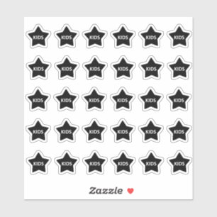 Kids Menu Wedding Place Card Food Meal Choice Sticker