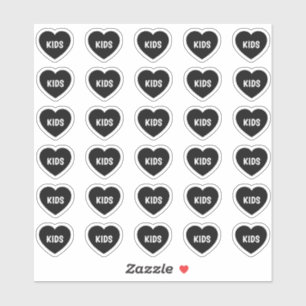 Kids Menu Wedding Place Card Food Meal Choice Sticker