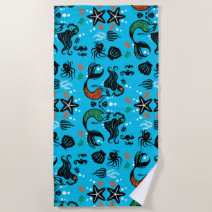 Kids Mermaid Beach Towel