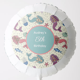 Kids Mermaid Birthday Balloon
