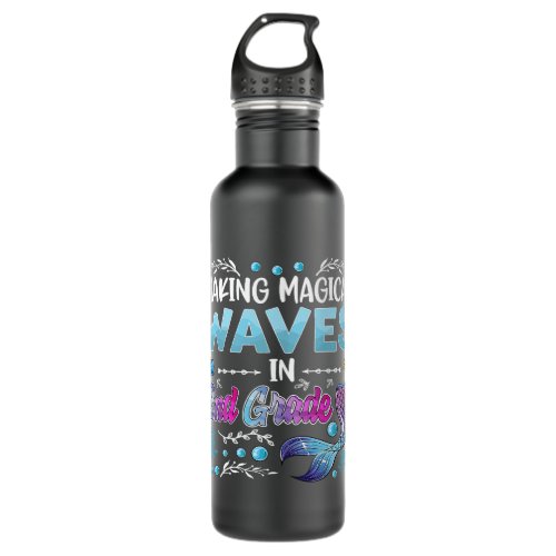 Kids Mermaid Magical Waves 2nd Grade Second First  Stainless Steel Water Bottle