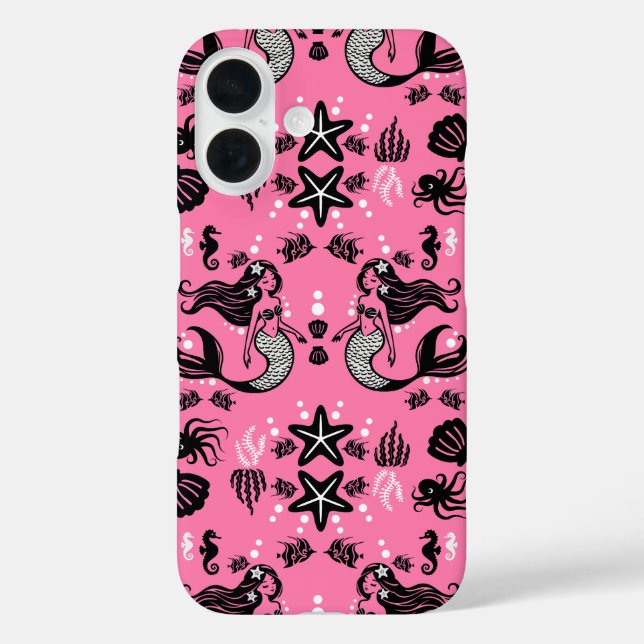 Kids Mermaid Pink Case-Mate iPhone Case (Back)