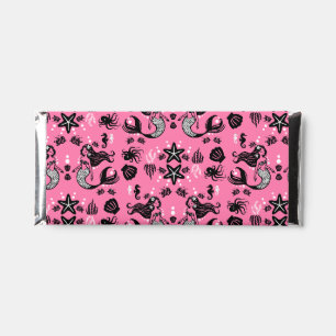 Kids Mermaid Pink Hershey Bar Favors