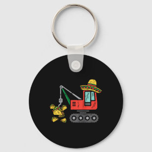 Kids Mexican Crane Tacos Boys Cinco De Mayo Fiesta Keychain