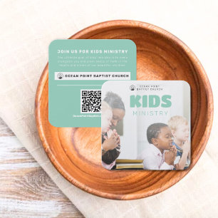 Kids Ministry Church Invite Calling Card