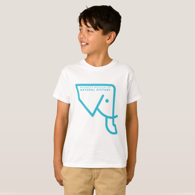 Kids' MMNH Blue Elephant T-Shirt (Front Full)
