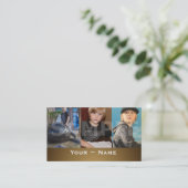 Kids Models and Actors Headshot Business Card (Standing Front)