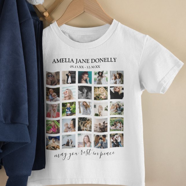Kids Modern In Loving Memory Photo Collage T-Shirt (Creator Uploaded)