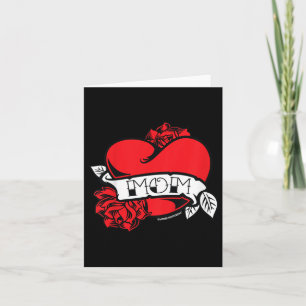 Kids Mom Heart Tattoo Card