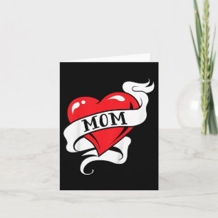 Kids Mom Heart Tattoo For Mothers Day Love Mom  Card