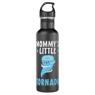 Kids Mommys Little Tornado Future Meteorologist Me Stainless Steel Water Bottle