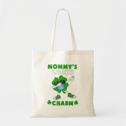 Kids Mommys Lucky Charm Shirt Cute St Patricks Day Tote Bag
