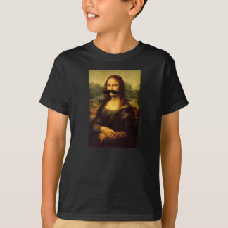 Kids' Mona Lisa Mustache Funny Tee by JaneZoe