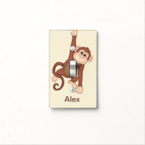 Kids Monogram Monkey Light Switch Covers