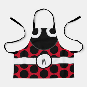 Kids Monogrammed Ladybug Apron