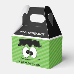 Kids Monster Birthday Party Favor Boxes, Halloween Boxes