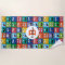 Kids Monster Face Pattern Colorful Monogram Boys