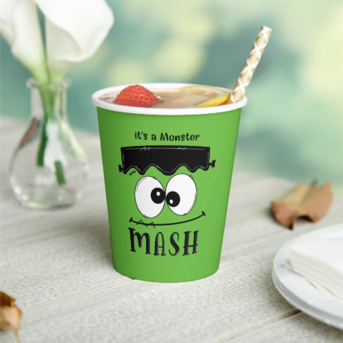 Kids Monster Mash Halloween Birthday Party Paper Cups