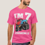 Kids Monster Truck 7th Birthday Boy 7 Seven Year O T-Shirt<br><div class="desc">Kids Monster Truck 7th Birthday Boy 7 Seven Year Old 1704 .</div>