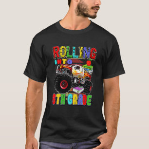 Kids Monster Truck Back To School Rolling Into 6th T-Shirt