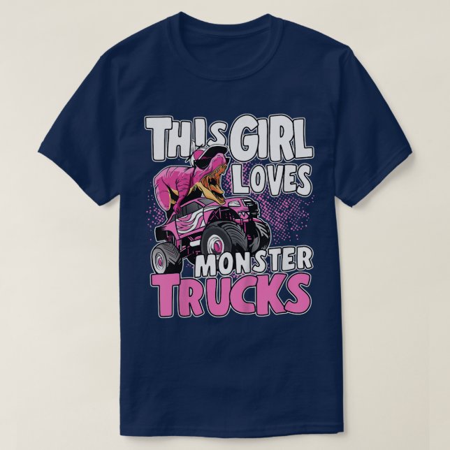 Kids Monster Truck Kids Toddler This Girl Loves Mo T-Shirt (Design Front)