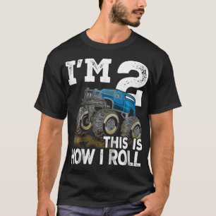 Kids Monster Truck Rally 2nd Birthday Party - T-Shirt
