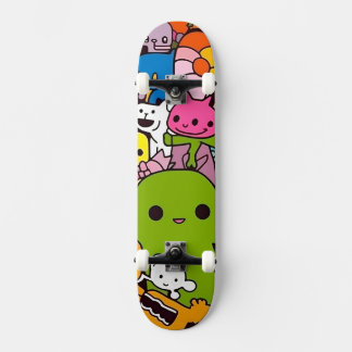 Kids Monsters Skateboard By Claire Firley