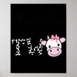 Kids Moo Moo I'm Two Birthday Tee 2 Year Old Girl Poster<br><div class="desc">Kids Moo Moo I'm Two Birthday Tee 2 Year Old Girl Cow Print Gift. Perfect gift for your dad,  mom,  papa,  men,  women,  friend and family members on Thanksgiving Day,  Christmas Day,  Mothers Day,  Fathers Day,  4th of July,  1776 Independent day,  Veterans Day,  Halloween Day,  Patrick's Day</div>