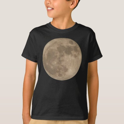Kids Moon Shirt Full Moon T_shirt Kids Moon Gift