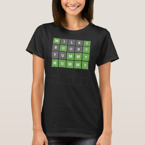 Kids Mothers Day Funny Word Guessing Game T_Shirt