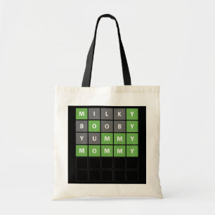 Kids Mother's Day Funny Word Guessing Game Tote Bag